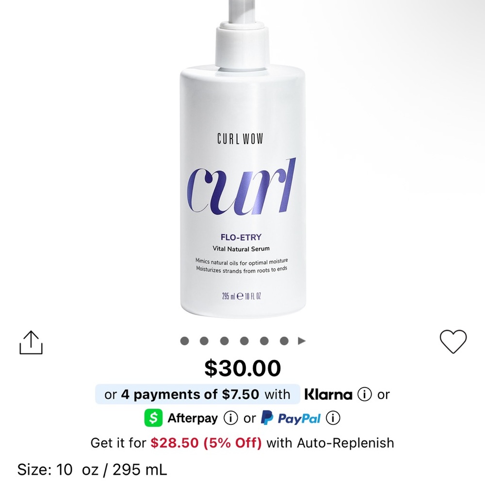 Curl Wow Flo-etry Vital Natural Serum - White